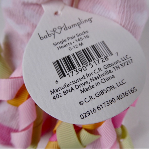 Baby Dumpling Infant Girls Socks Set Hearts NWT - Picture 3 of 13